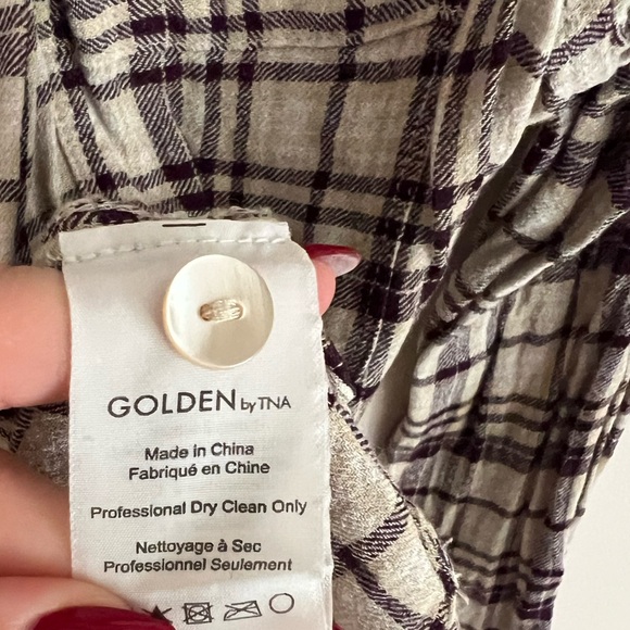 TNA Plaid Button Up - Picture 5 of 6